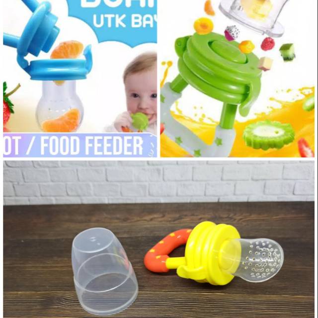 Dot Food Feeder / Pacifier Fruit / Empeng Buah Sayur Bayi Gigit kompeng makanan foto asli