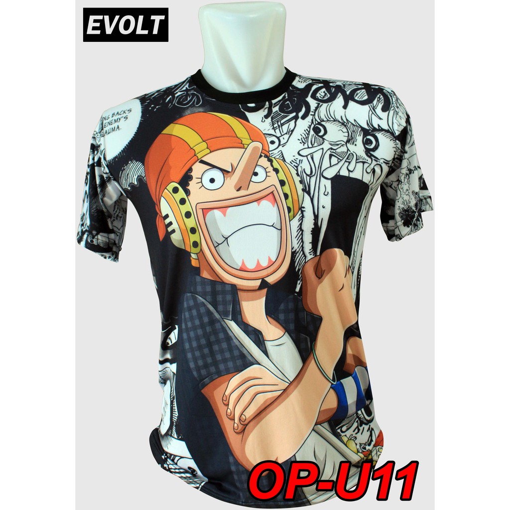 KAOS FULL PRINT ANAK DEWASA ANIME ONE PIECE USOPP