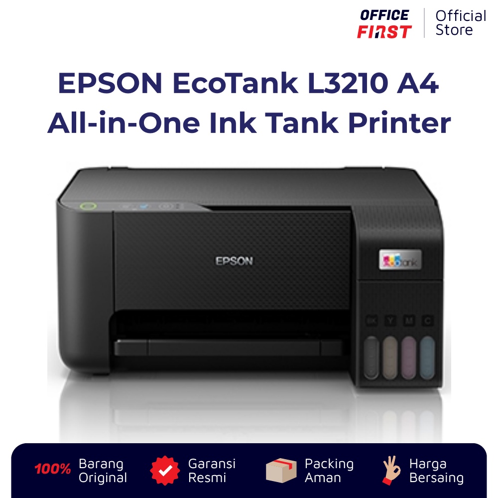 Printer EPSON EcoTank L3210 A4 - All in One - Ink Tank - Garansi Resmi