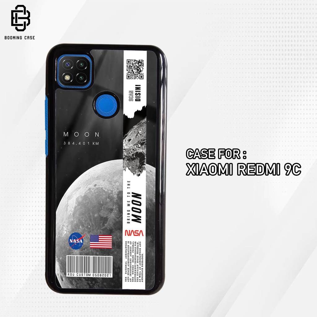 Case Xiaomi Redmi 9C Hardcase 2D Glossy Casing Motif NASA MOON
