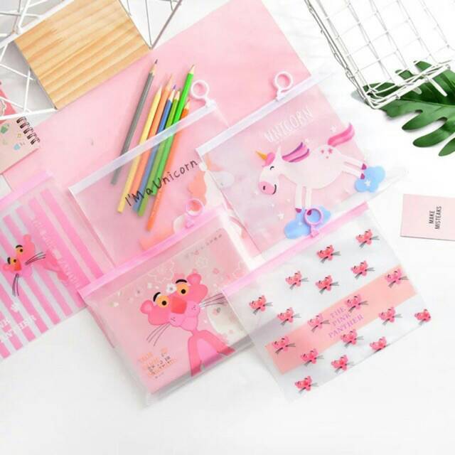 

(BS19) Tempat pensil plastik /pouch plastik / korean pensil case