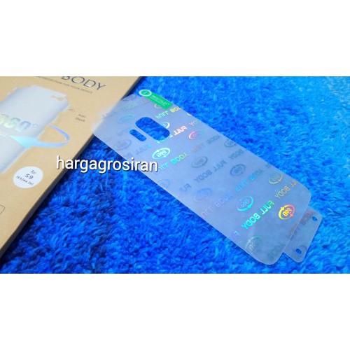 Anti Gores Samsung S9 Plus / S9+ - Full Set 2 in 1 / Full Body Curved / Depan dan Belakang 0.2 mm