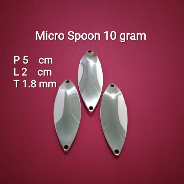 Umpan Pancing Micro Spoon 10 Gram Stainless Steel
