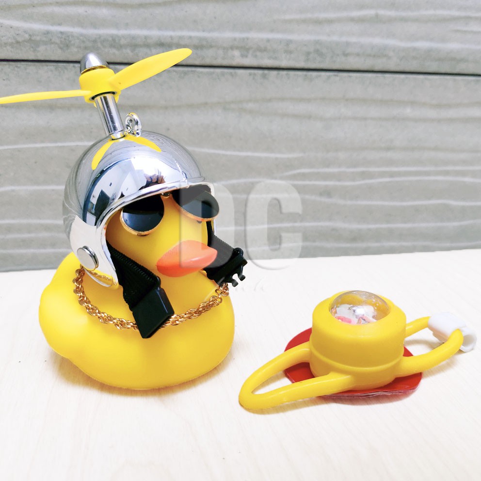 Bebek Helm Baling LED | Tik Tok Bebek Kuning | Aksesoris Dashboard Mobil Motor &amp; Sepeda