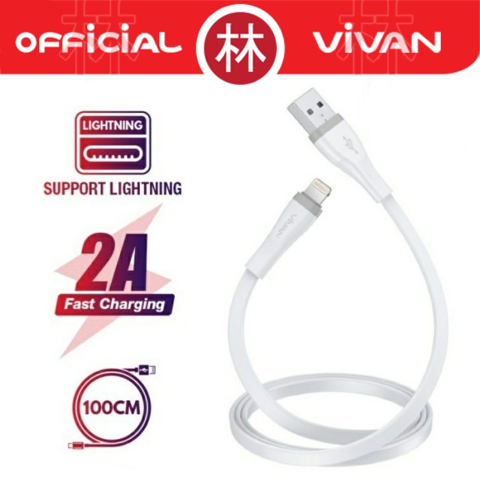 Vivan SL100S Data Cable Lightning 2A 100cm