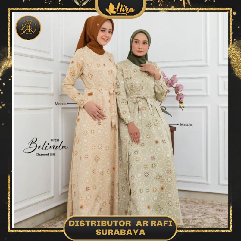 Dress gamis arrafi terbaru dress belinda