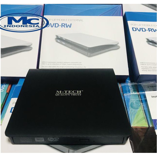 DVD RW External USB 3.0 M-Tech  Pop Up Mobile External