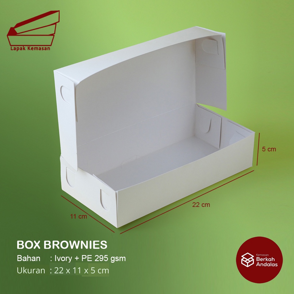 

BOX BROWNIES / CAKE BOX / BAHAN IVORY
