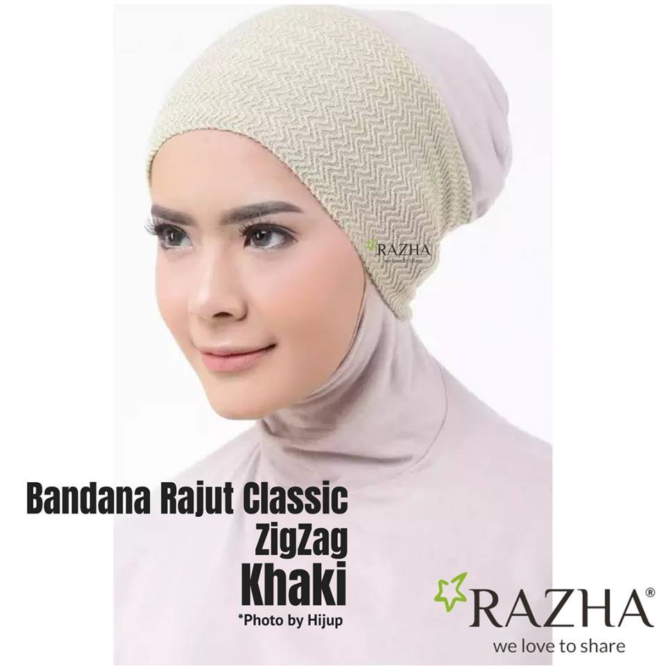 BANDANA RAJUT ZIGZAG / INNER RAJUT / INNER BY RAZHA