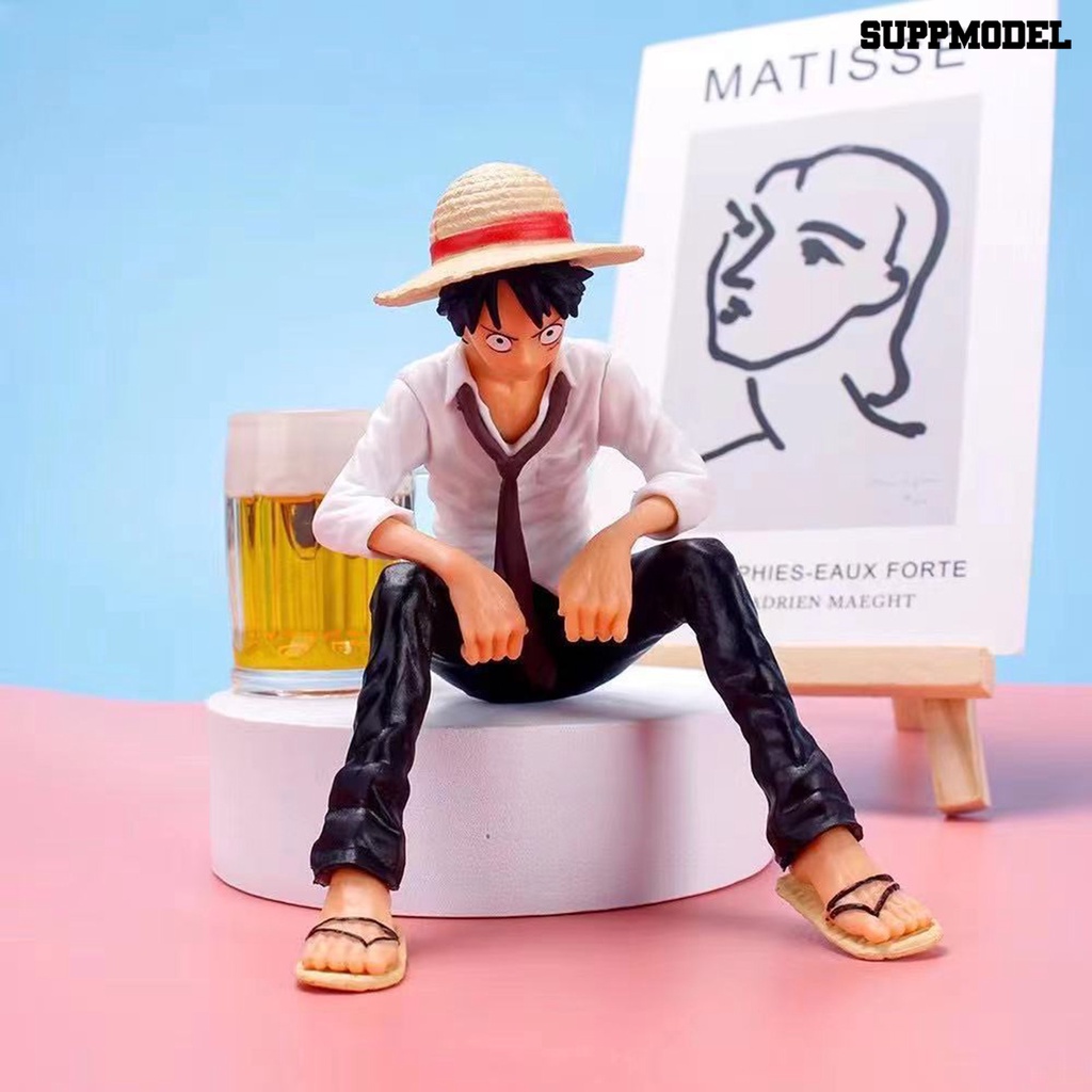 Mainan Action Figure Model Luffy Ekspresi Wajah Lucu Untuk Koleksi