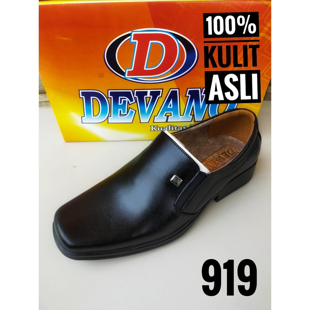 Sepatu DEVANO 919 kantor Pantofel kickers kulit asli pria dinas kerja murah