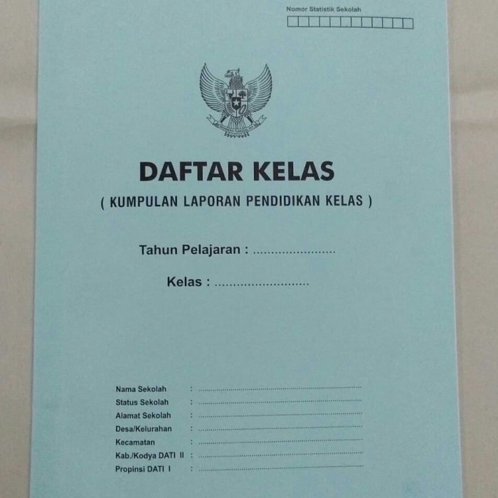 

murah Buku Daftar Kelas Sekolah