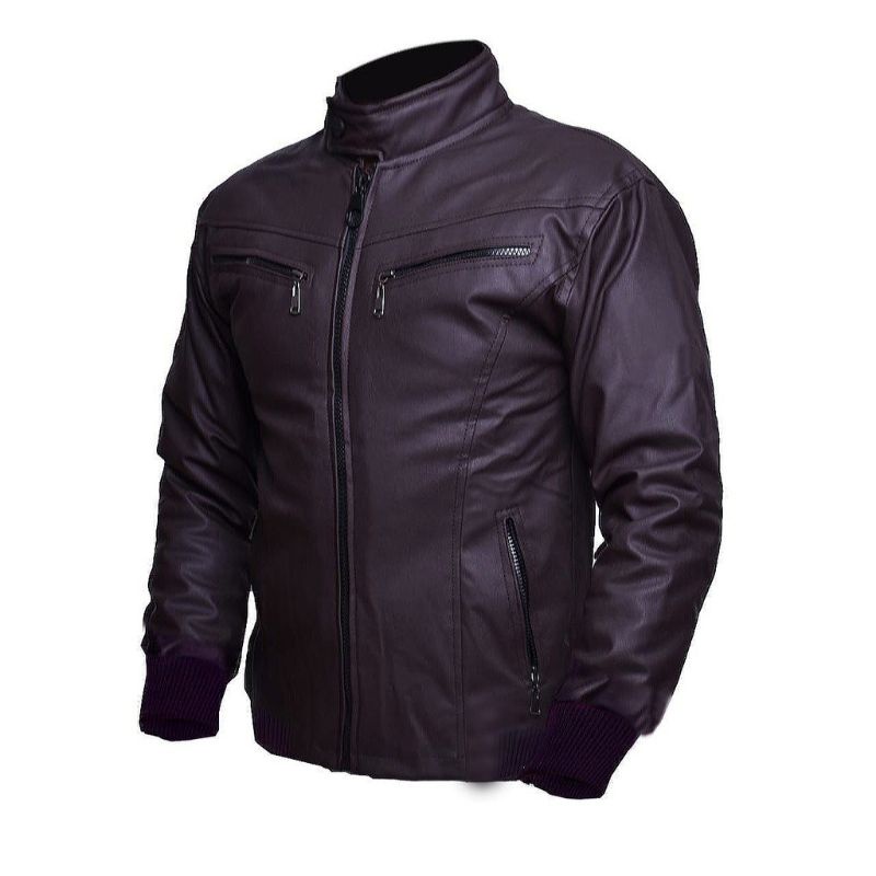 Jaket Kulit Jumbo Big size Bomber Pria XXL - XXXL Premium Jacket Semi kulit  Motor Anti Air Waterproof Keren Oversize  Distro Bikers Hitam Coffee Tebal Touring