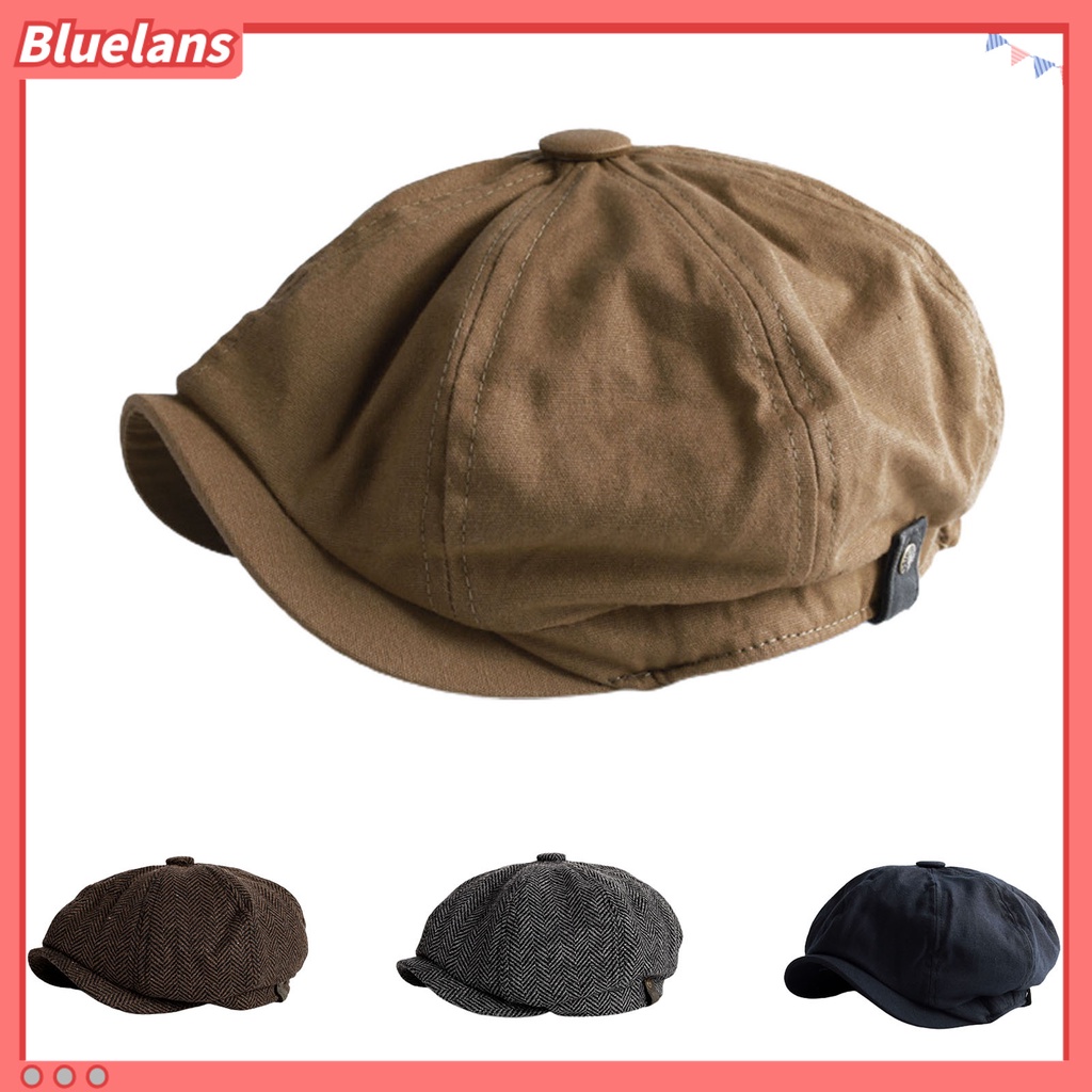 Bluelans Casual Gatsby Beret All Seasons Vintage Beret Sweat Absorption for Outdoor