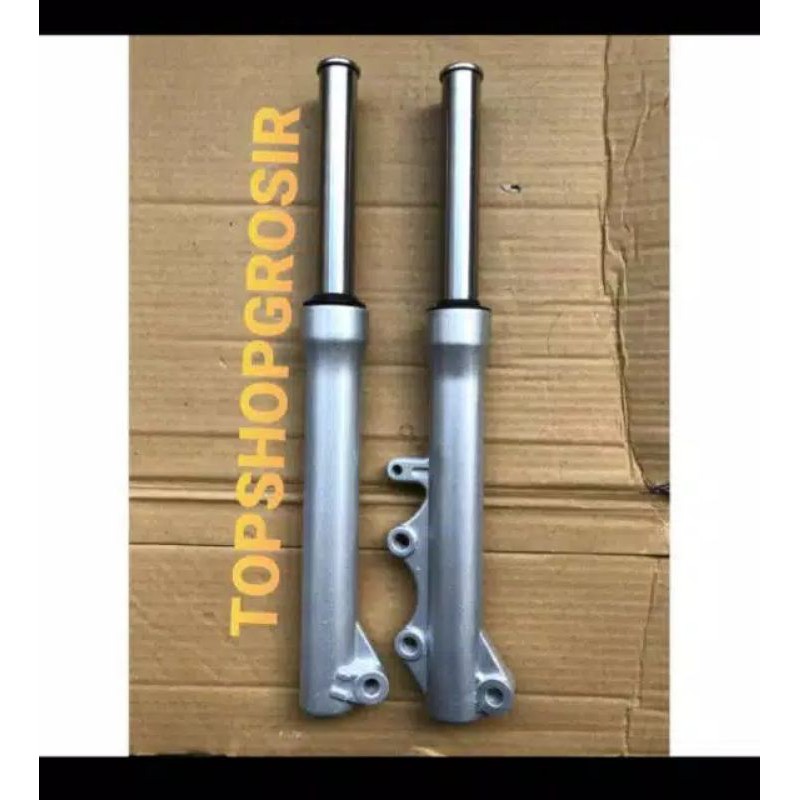 As Shock Shok Depan Plus Tabung 1 Set Jupiter Z/F1zr/F1 ZR/Vega R Lama Silver A Class