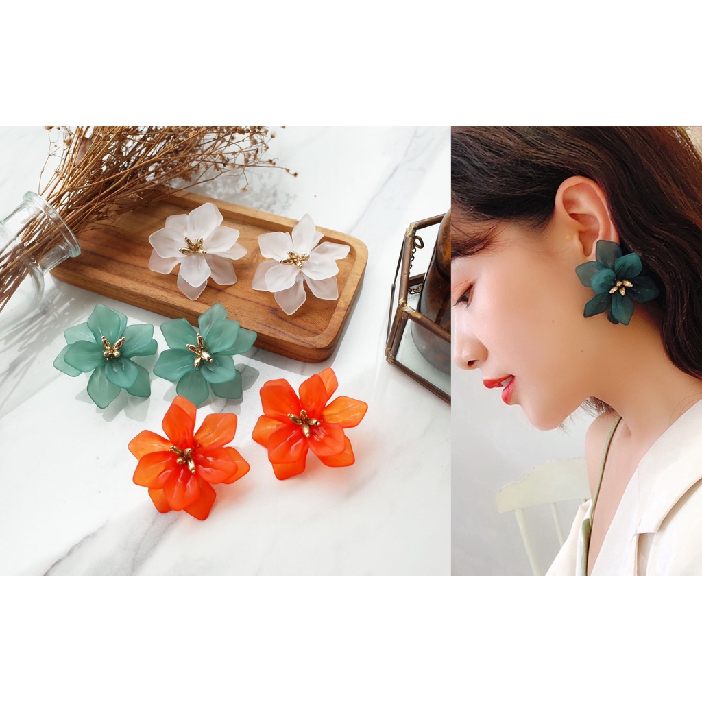 ANTING BUNGA AKRILIK - 1216