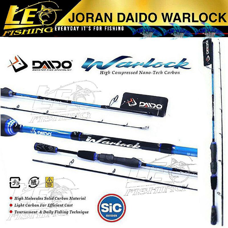 JORAN SPINNING CASTING DAIDO WARLOCK PANJANG 135CM 150CM  PACKING PARALON