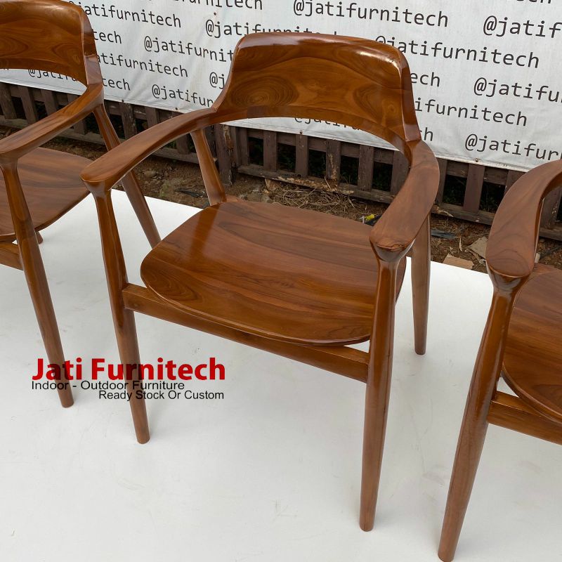 kursi cafe jati - kursi makan jati - Natural Jati - Jati Furnitech