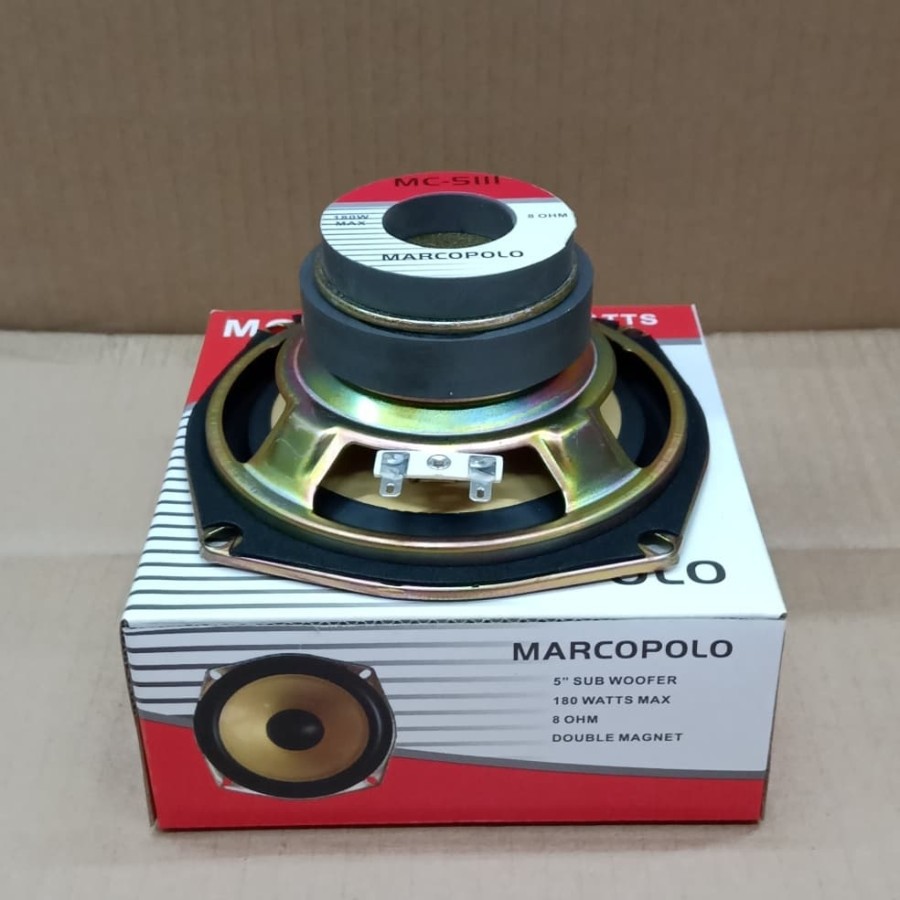 Speaker Subwoofer 5.5 inch 5.5" Marcopolo MC - 5111 - BASS MANTAP