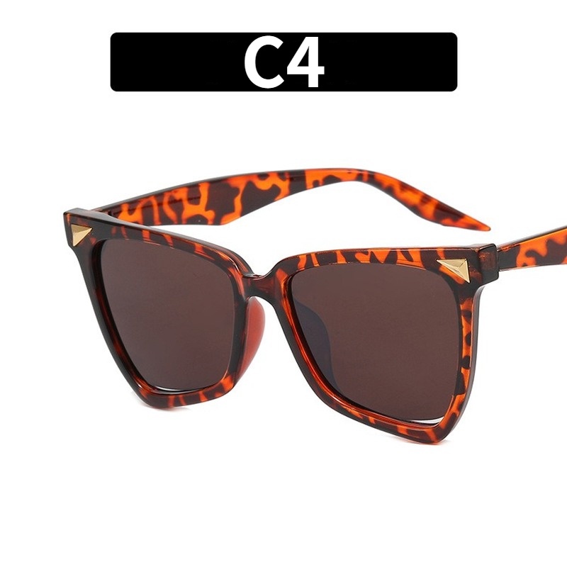 Kacamata Hitam Model Mata Kucing Warna Pelangi Untuk Fashion