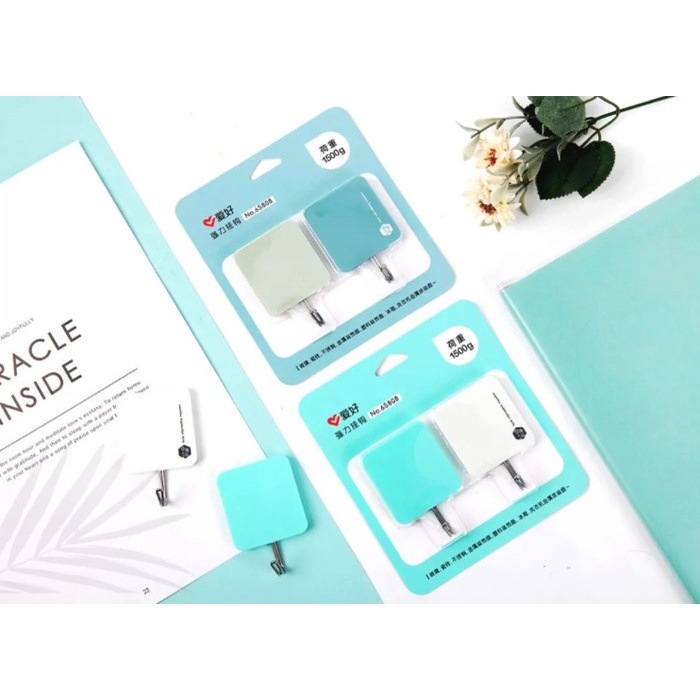

Hook Persegi Summer Mint Set Isi 2