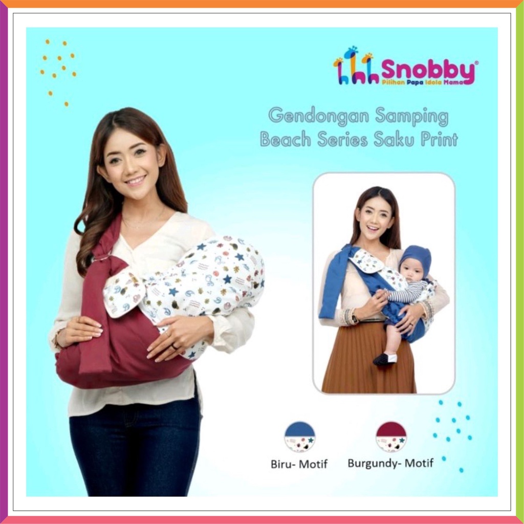 SNOBBY | GENDONGAN SAMPING BAYI RING SLING ARTSY ARROW BEACH FLAMINGO LINE SWAN SUMMIT SQUIREL