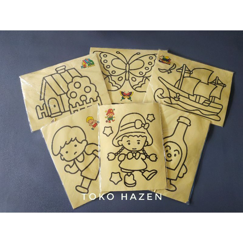 

Mewarnai gambar sticker pasir