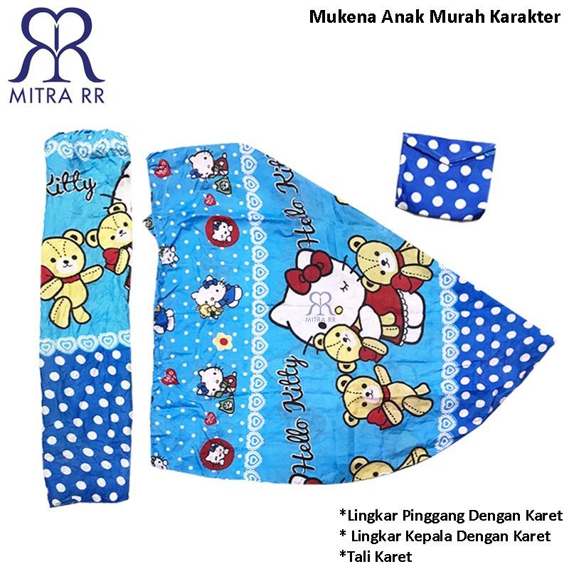 Mukena Anak Kartun Karakter Hello Kitty/ Mukena Anak 7-10 Tahun Murah Halus Adem