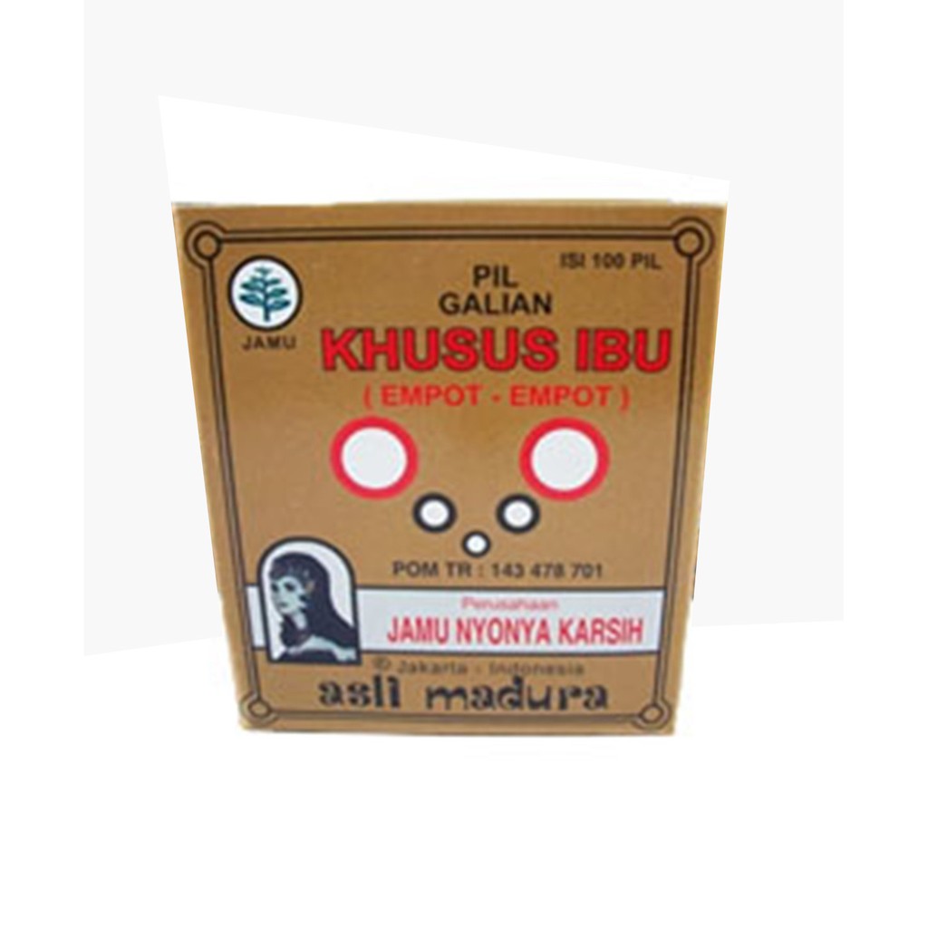 pil jamu empot empot - isi 100 - asli madura