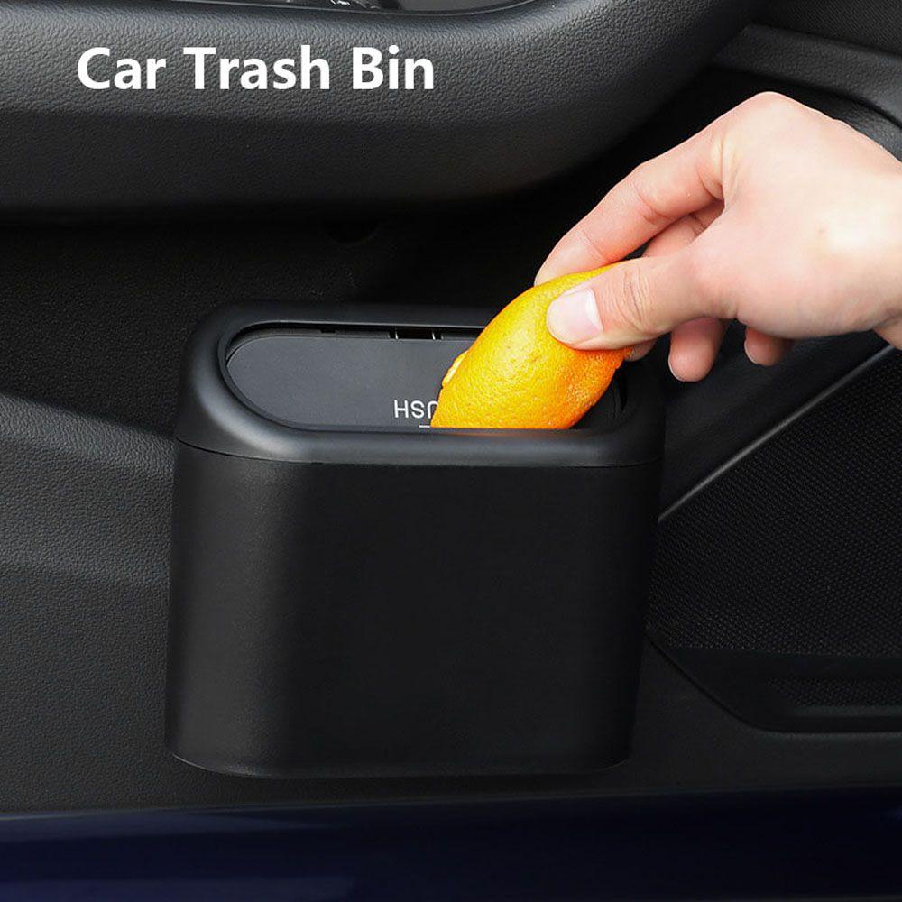 Rebuy Car Trash Bin ABS Kualitas Tinggi Tahan Air Auto Door Aksesoris Interior Kapasitas Besar Kotak Penyimpanan Mobil