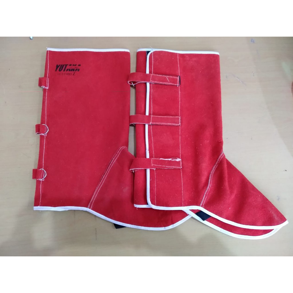 APRON KAKI KULIT YUTAKA Warna Merah