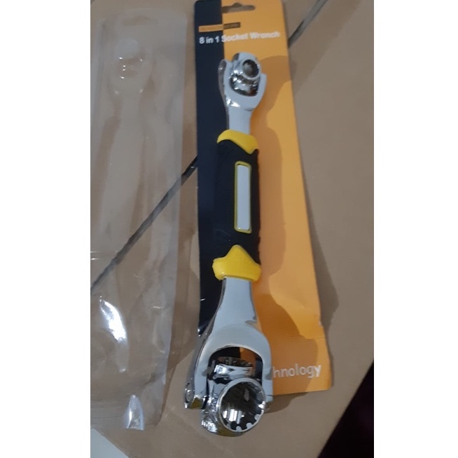 KUNCI RING KOMBINASI BENISON 8 IN 1 ROTARY 360 DERAJAT/ Kunci ring kombinasi kepala bisa putar 360°/ Socket wrench/ Universal Wrench