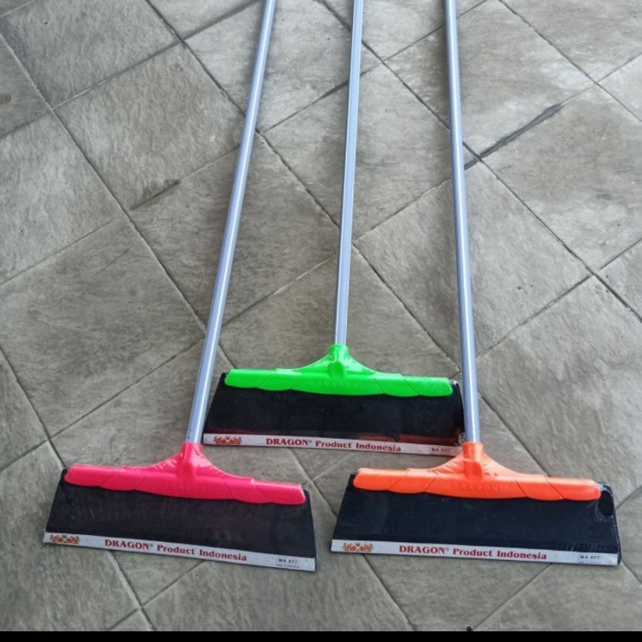 Pel karet/Serokan air/Alat pembersih lantai/SLABER DRAGON (Gagang besi)