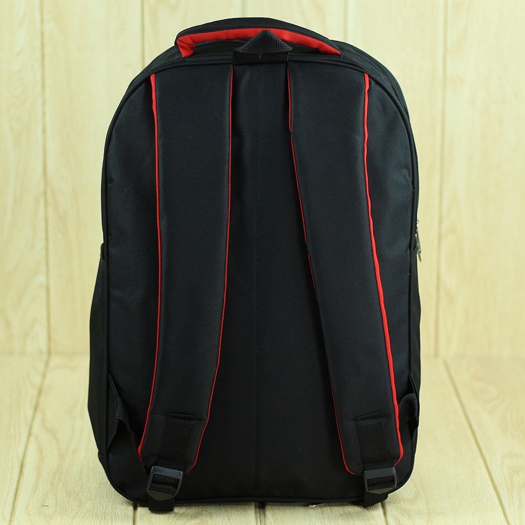 Back Pack Pria Elite Polo Hitam Ransel Laptop Kuliah Kerja Sekolah Trendy Kece Berkualitas