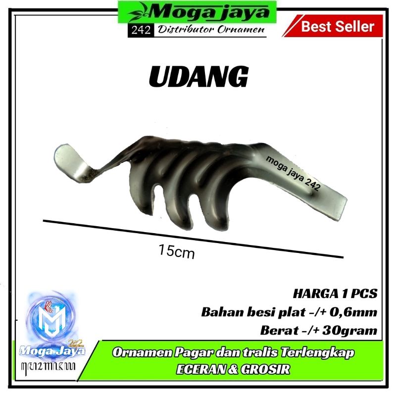 hiasan tralis model udang ornamen pintu pagar