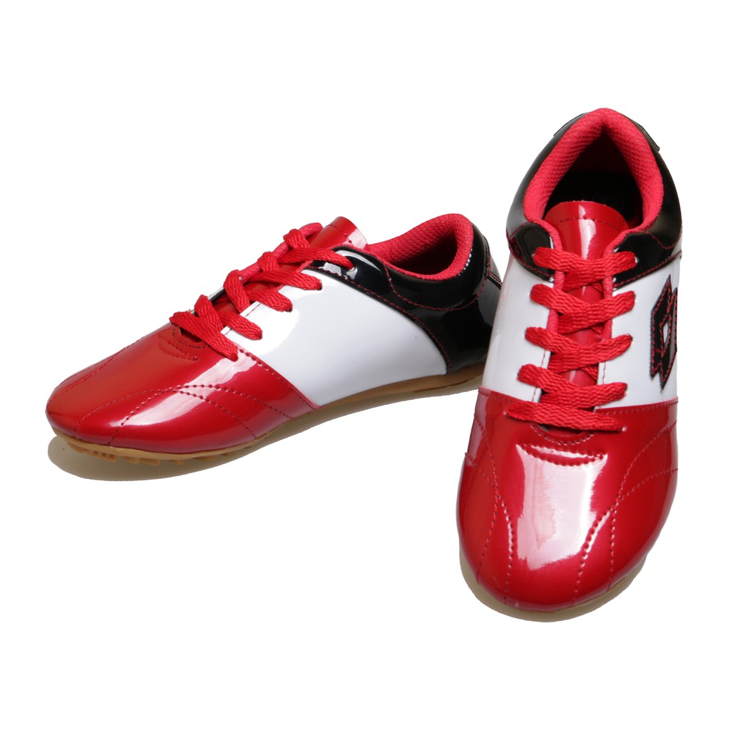 Sepatu Futsal Anak BM-05 Sepatu Olahraga futsal putsal Anak Laki Laki Merah Kulit Asli