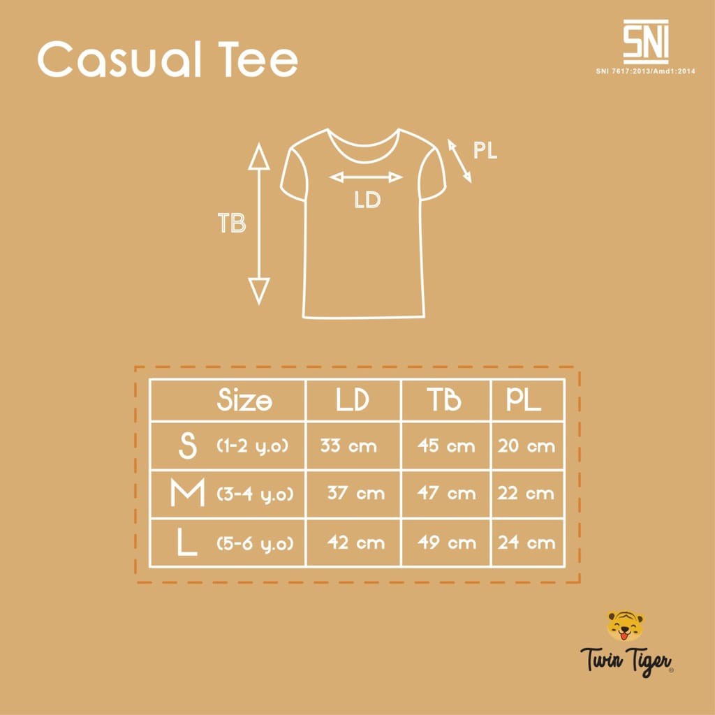 PROMO 7.7 TWIN TIGER CASUAL TEE CASUAL SHORT KAOS ANAK CELANA PENDEK ANAK