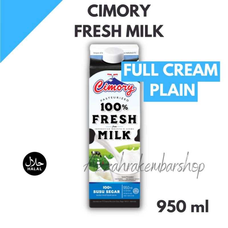 Jual Susu Segar Cimory Chimory Fresh Milk Full Cream Plain Kotak