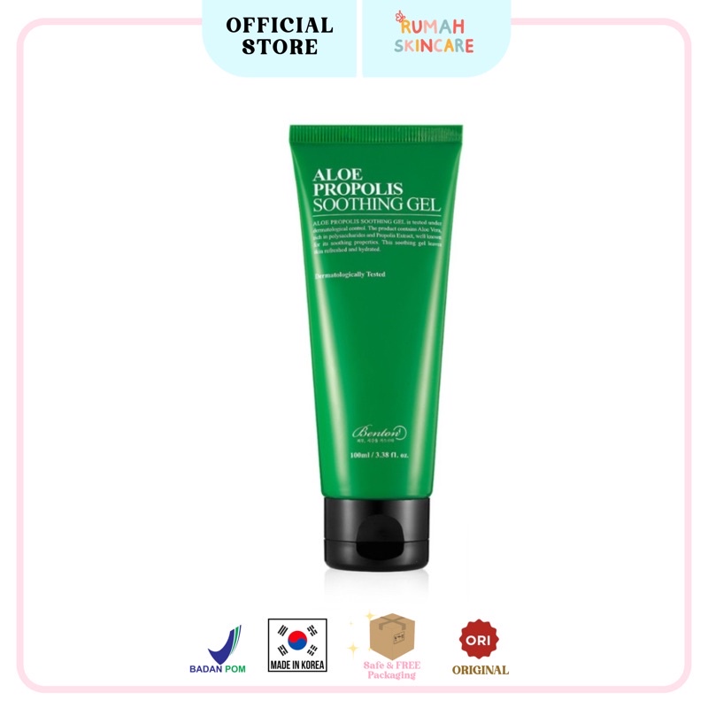 BENTON Aloe Propolis Soothing Gel 30ml/100ml BPOM - Pelembab wajah, Moisturizer Cream, Gel Cream