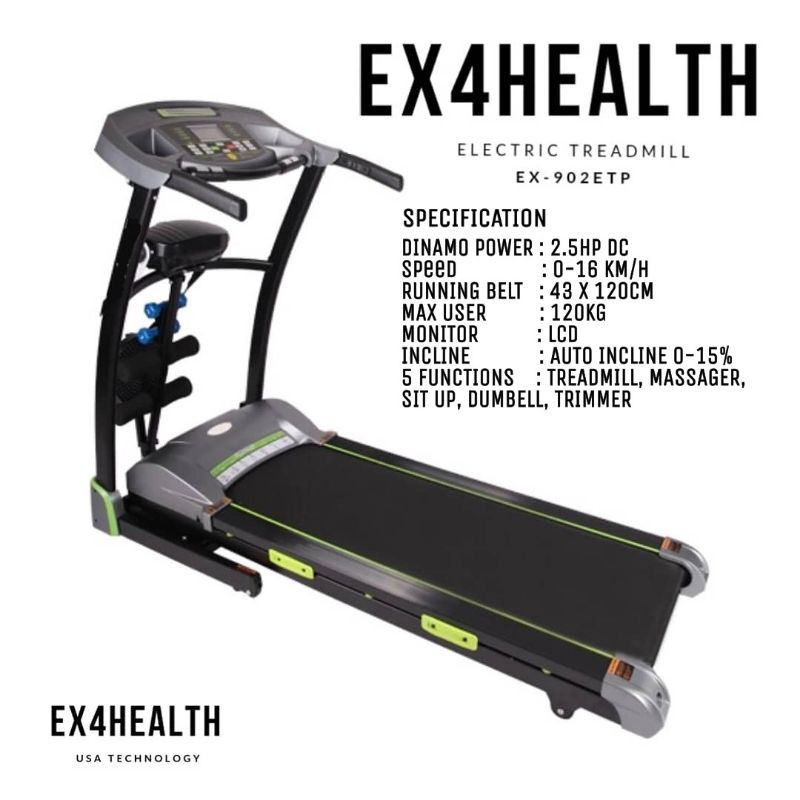 TREADMILL EX4HEALTH EX902ETP