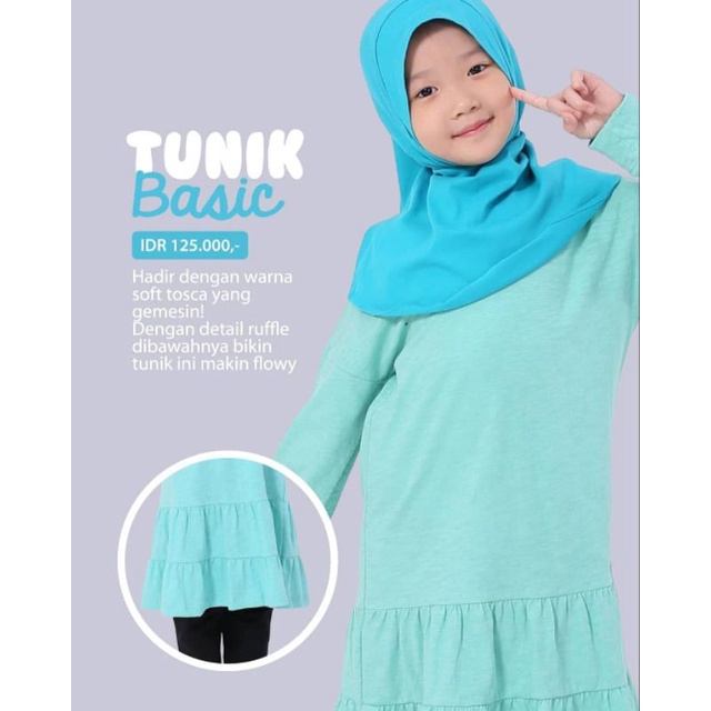 Tunik Kaos Anak Perempuan Basic Tosca AT004
