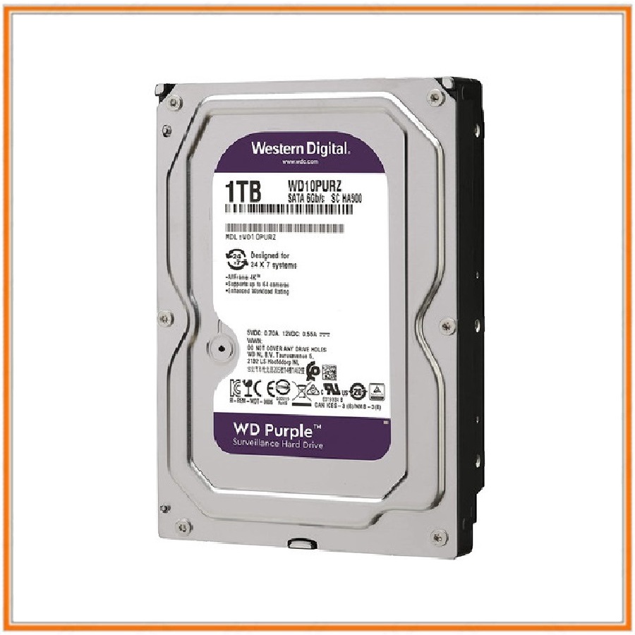 HARDDISK WD 1TB PURPLE 3,5&quot; INTERNAL PC / HDD WDC 1 TB. GARANSI 3 thn