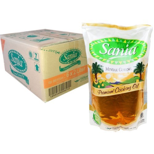 Minyak Goreng Sania 1 liter SATUAN (1000ml) / Sania Minyak Goreng Refil 2000ml swalayan murah jkt