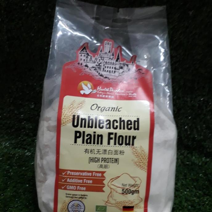 

Organic Unbleached Plain Flour High Protein 500g