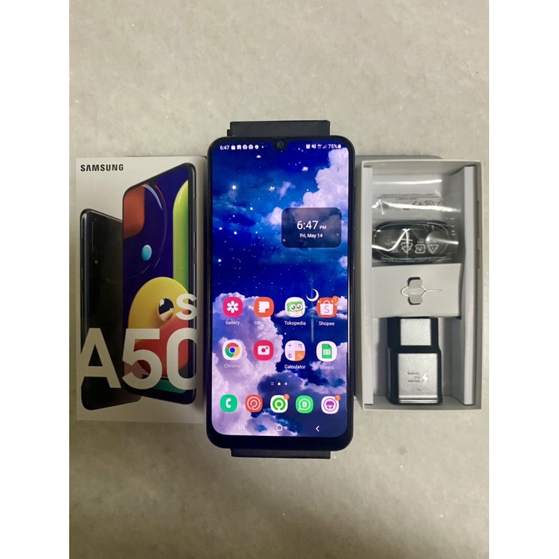 Samsung A50S 4/64 fullset mulus hp second bekas seken