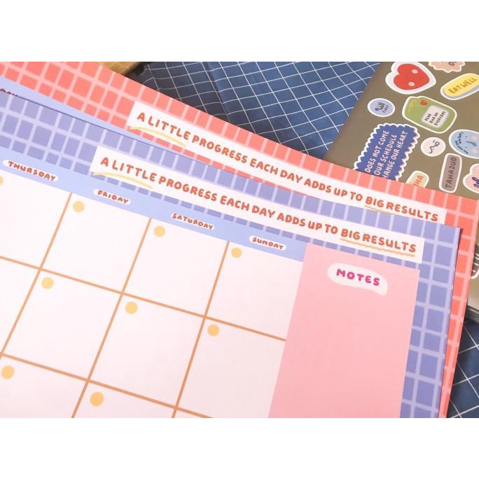 

Office & Stationery | Buku Tulis | Monthly Planner - A Little Progress Each Day Adds Up To Big Results | Best Seller