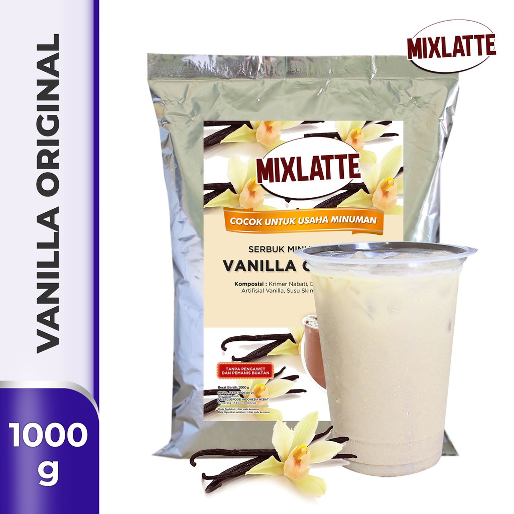 

Powder Drink Bubuk Minuman Rasa VANILLA ORIGINAL PLAIN 1Kg