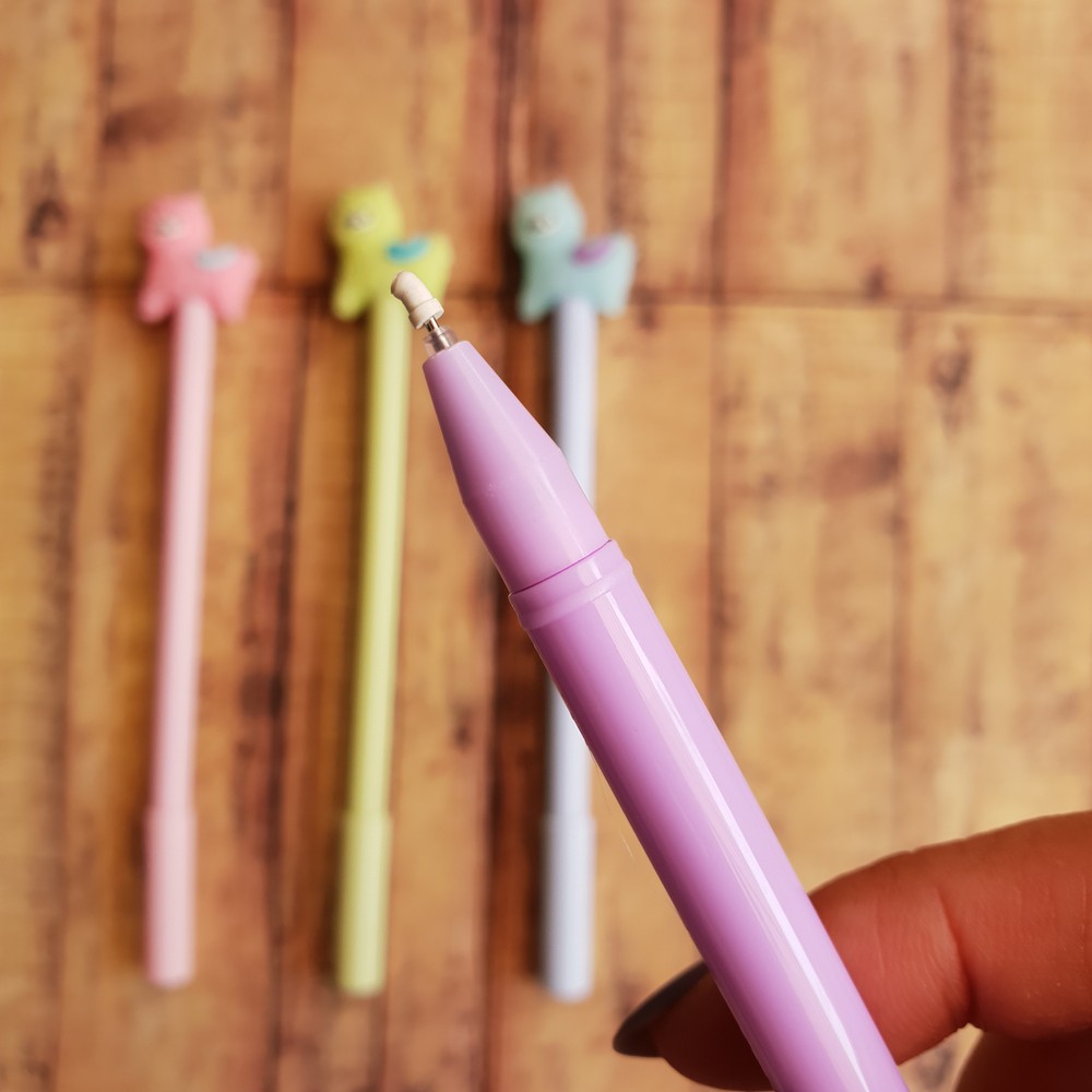 4 Pcs Pen - Pulpen - Ballpoint Gel Lucu - Pen Motif Sheep 3048 0.38mm /ilama