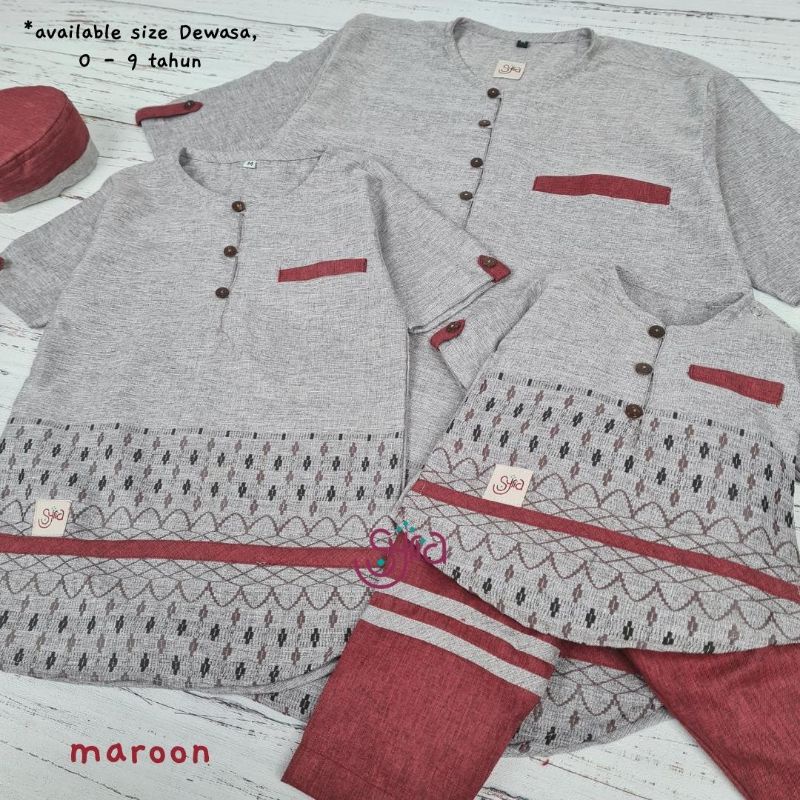 SETELAN KOKO ANAK Bisa couple Ayah AKMAL BY VELIZA