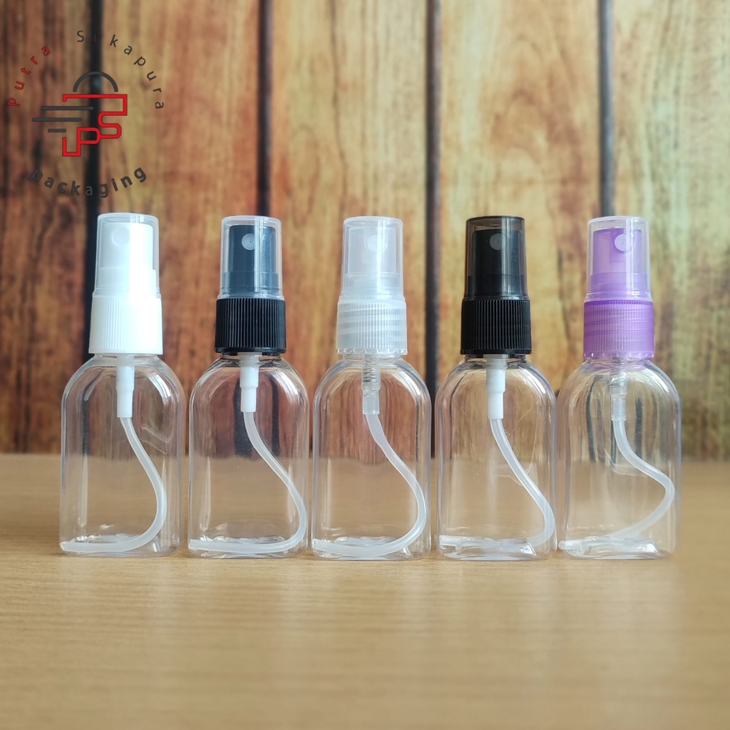botol spray 30ml kotak pet / botol plastik pet spray 30ml kotak / botol spray antis 30ml